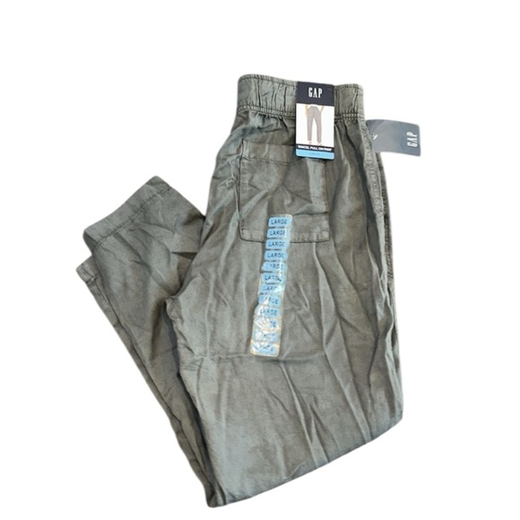 Gap tencel pull on grey pants size large new with tags - Picture 1 of 8